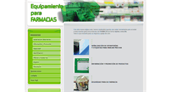 Desktop Screenshot of equipamientofarmacias.com