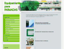 Tablet Screenshot of equipamientofarmacias.com